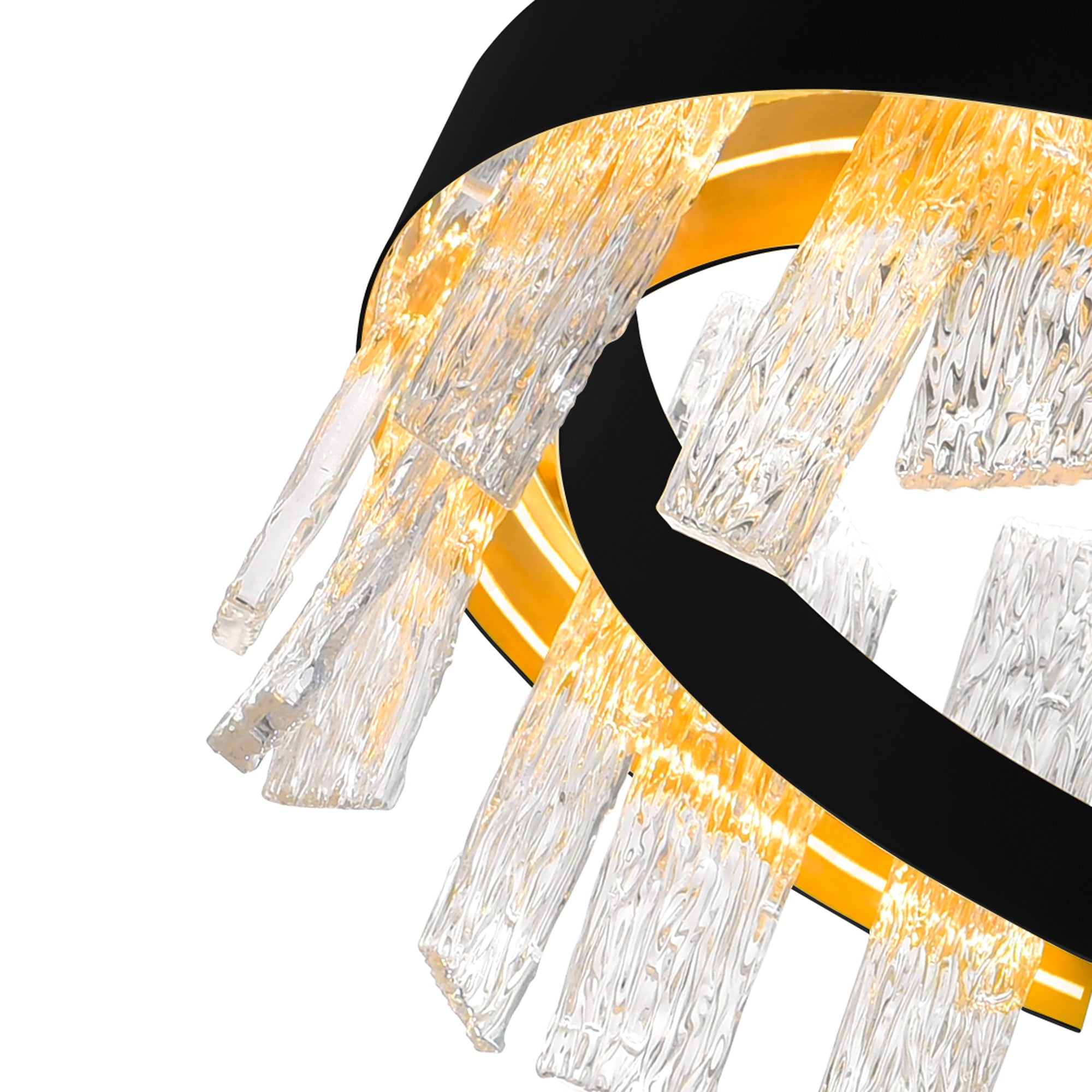 Guadiana Chandeliers Black Metal 24in