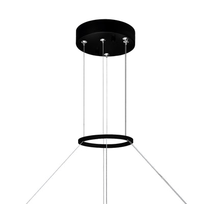 Guadiana Chandeliers Black Metal 24in
