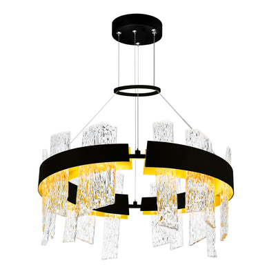 Guadiana Chandeliers Black Metal 24in