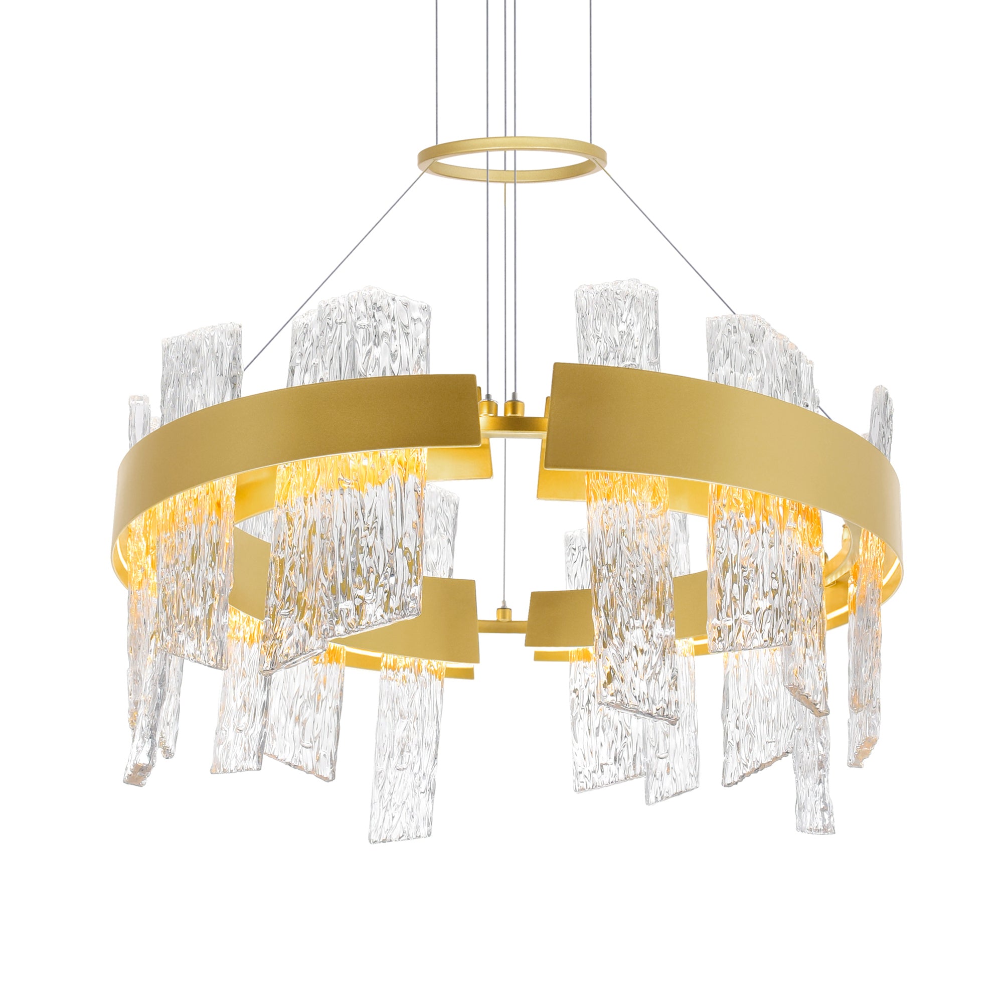 Guadiana Chandeliers LED Satin Gold 24in