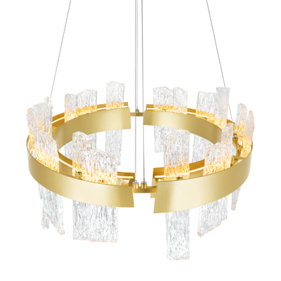 Guadiana Chandeliers LED Satin Gold 24in