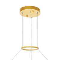 Guadiana Chandeliers LED Satin Gold 24in