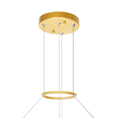 Guadiana Chandeliers LED Satin Gold 24in