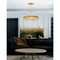 Guadiana Chandeliers LED Satin Gold 24in
