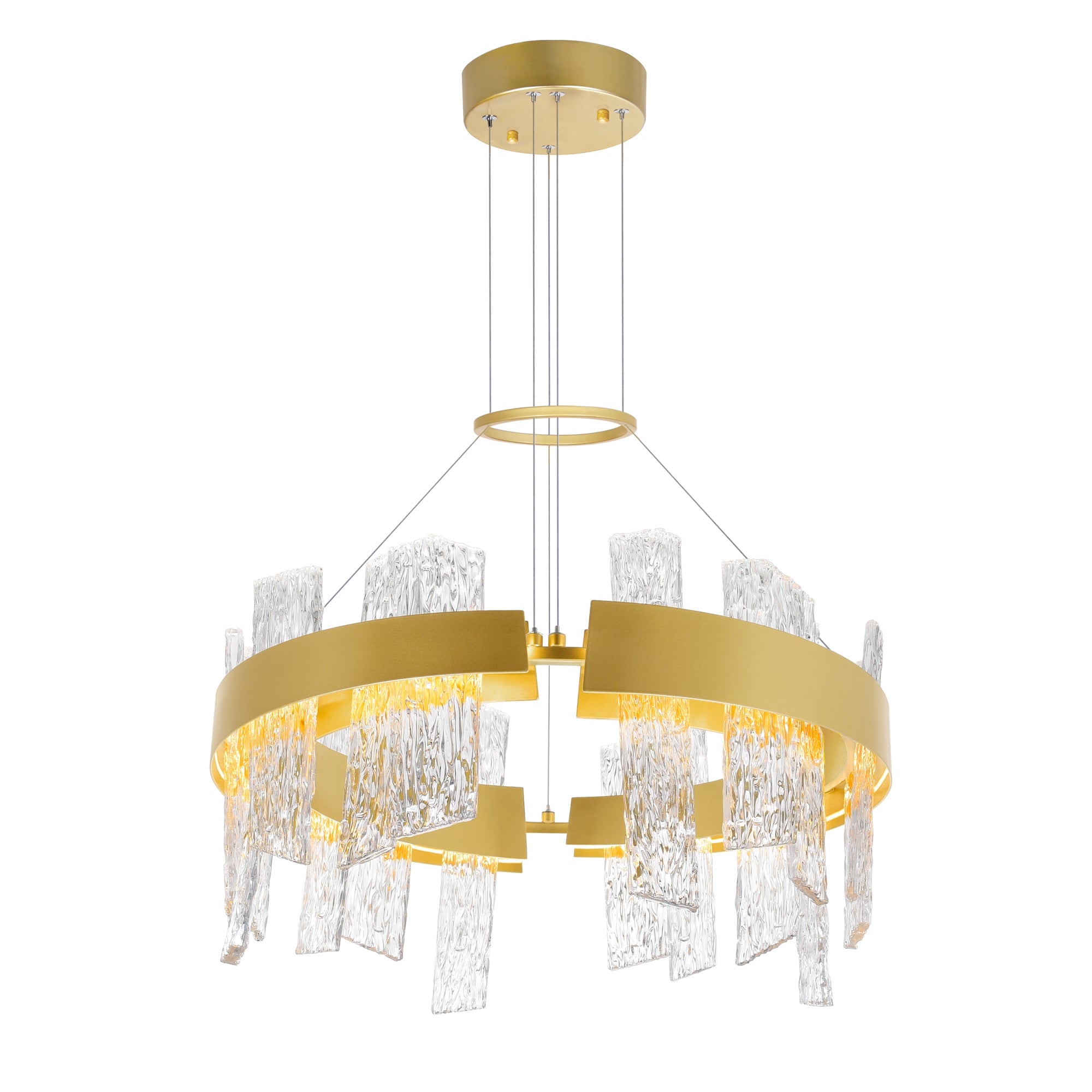 Guadiana Chandeliers LED Satin Gold 24in