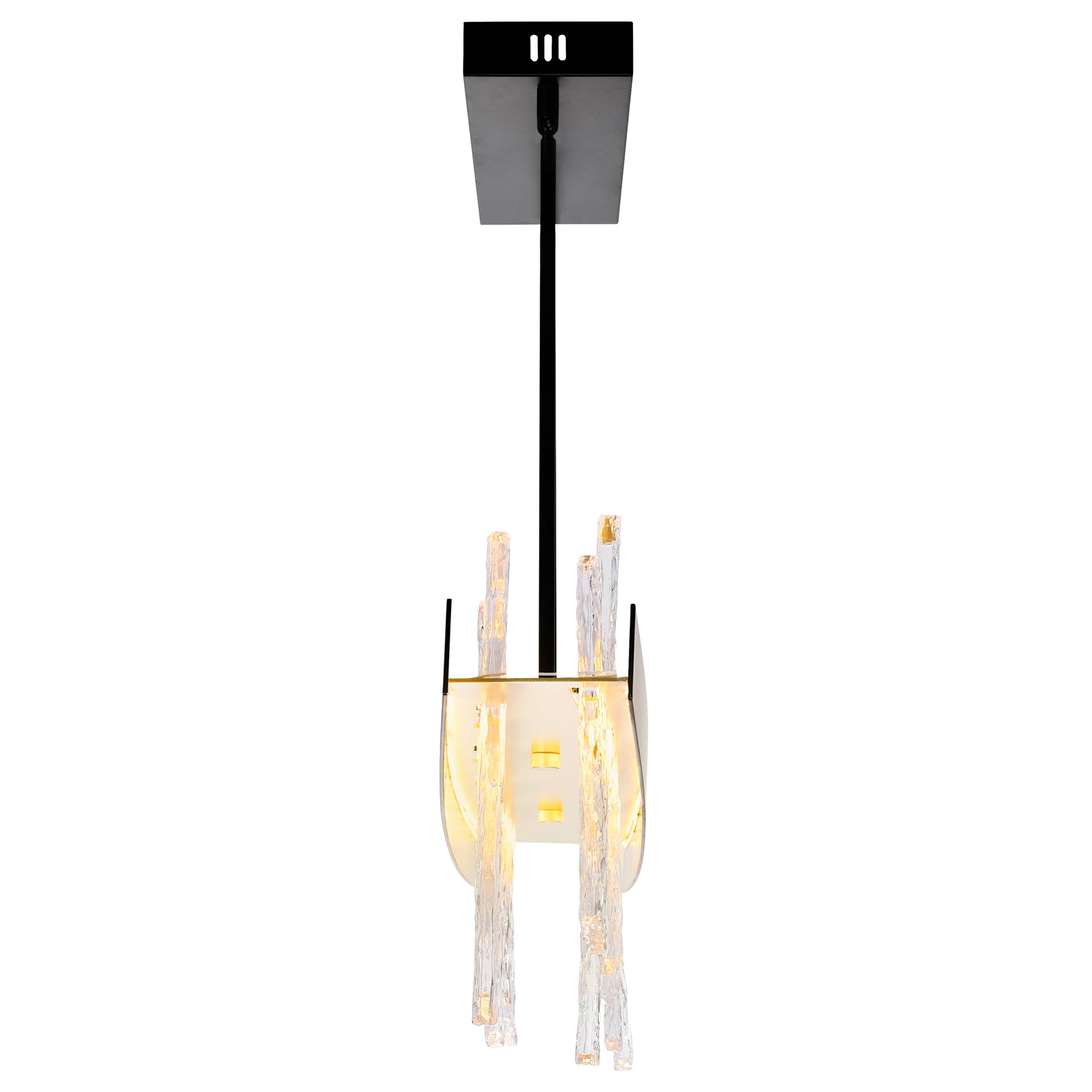 Guadiana Chandeliers 39 Inch LED Black Finish