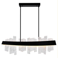 Guadiana Chandeliers 39 Inch LED Black Finish