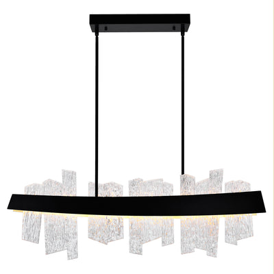 Guadiana Chandeliers 39 Inch LED Black Finish