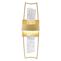 Guadiana Wall Lights Satin Gold Glass LED