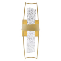 Guadiana Wall Lights Satin Gold Glass LED