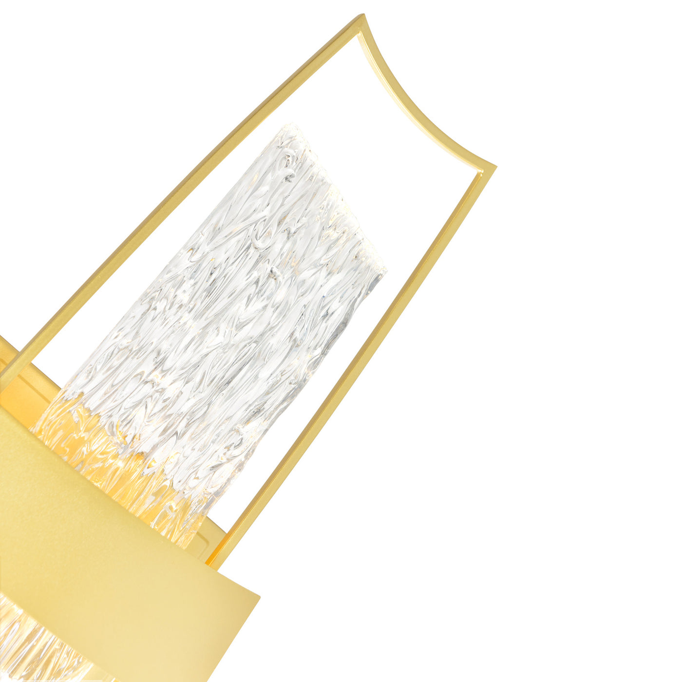 Guadiana Wall Lights Satin Gold Glass LED