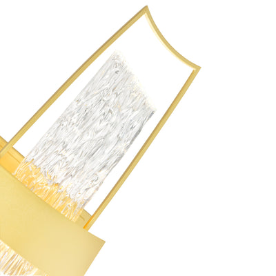 Guadiana Wall Lights Satin Gold Glass LED
