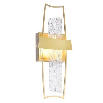 Guadiana Wall Lights Satin Gold Glass LED