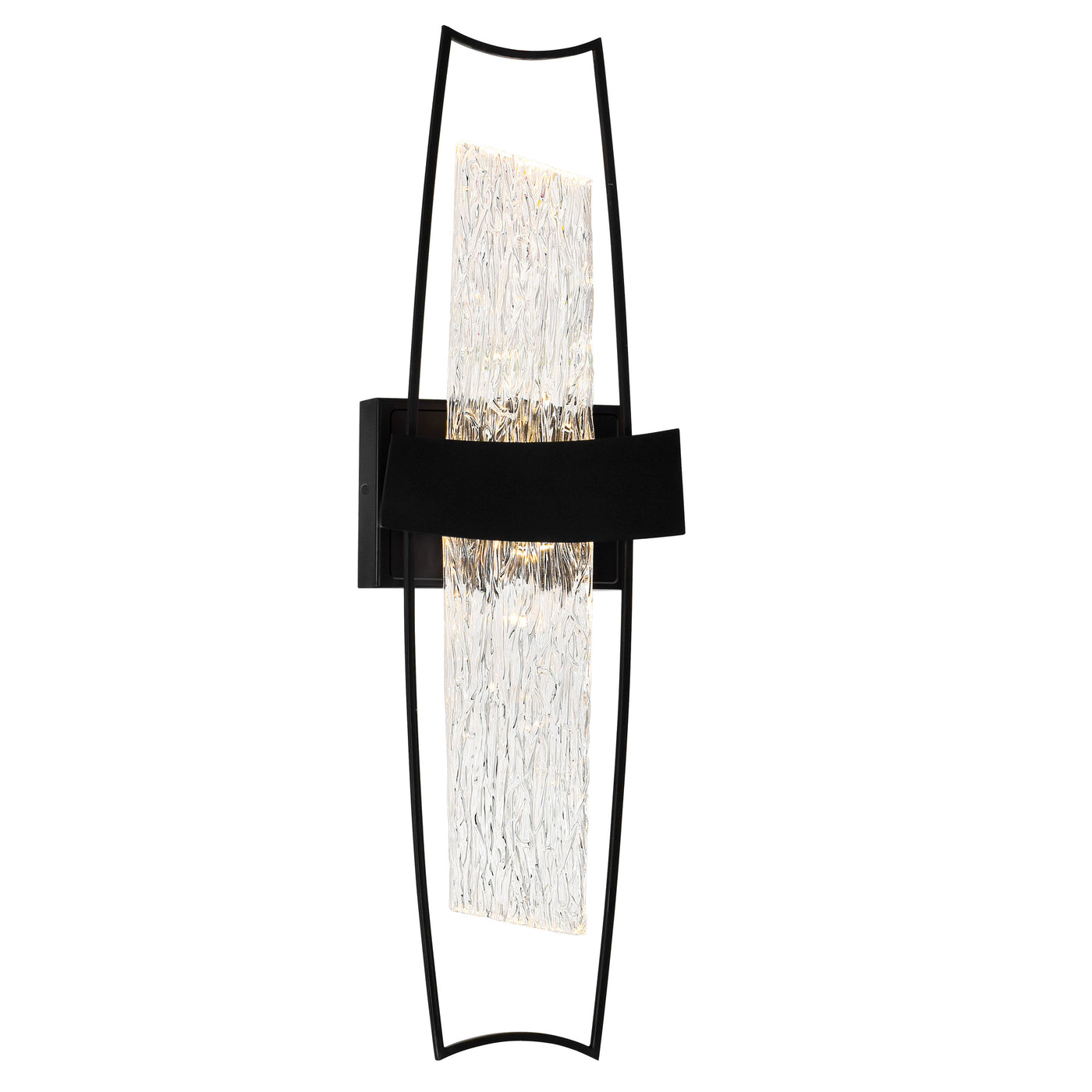 Guadiana Wall Lights Black Integrated LED 8in