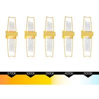 Guadiana Wall Lights Satin Gold LED