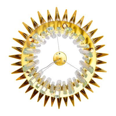 Cityscape Chandeliers Satin Gold 12 Lights
