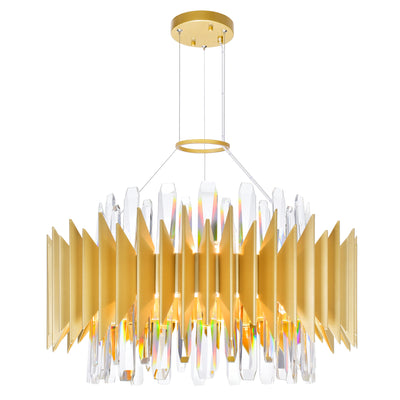 Cityscape Chandeliers Satin Gold 12 Lights