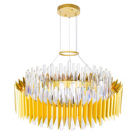 Cityscape Chandeliers 18 Light Satin Gold