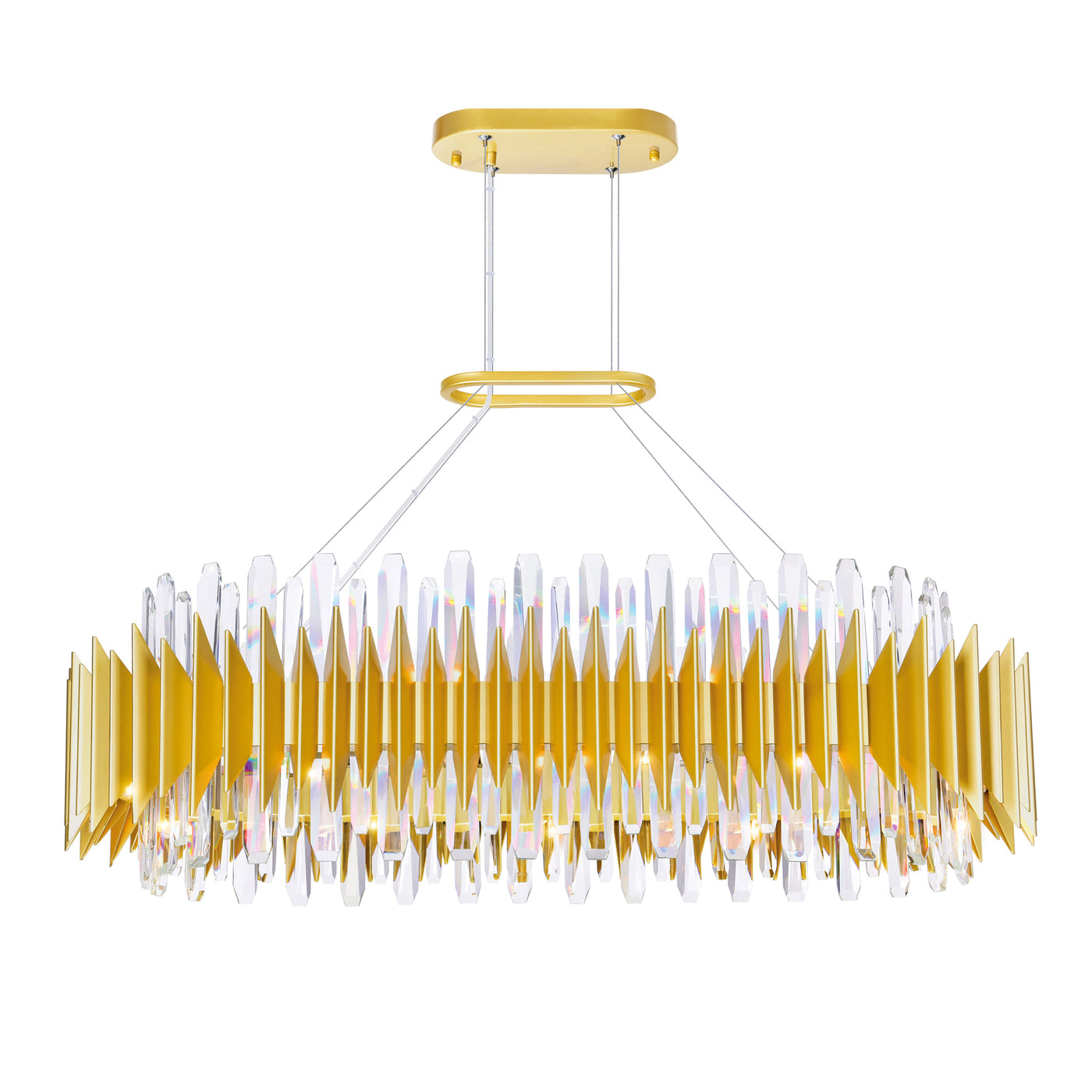 Cityscape Chandeliers 20 Light Satin Gold