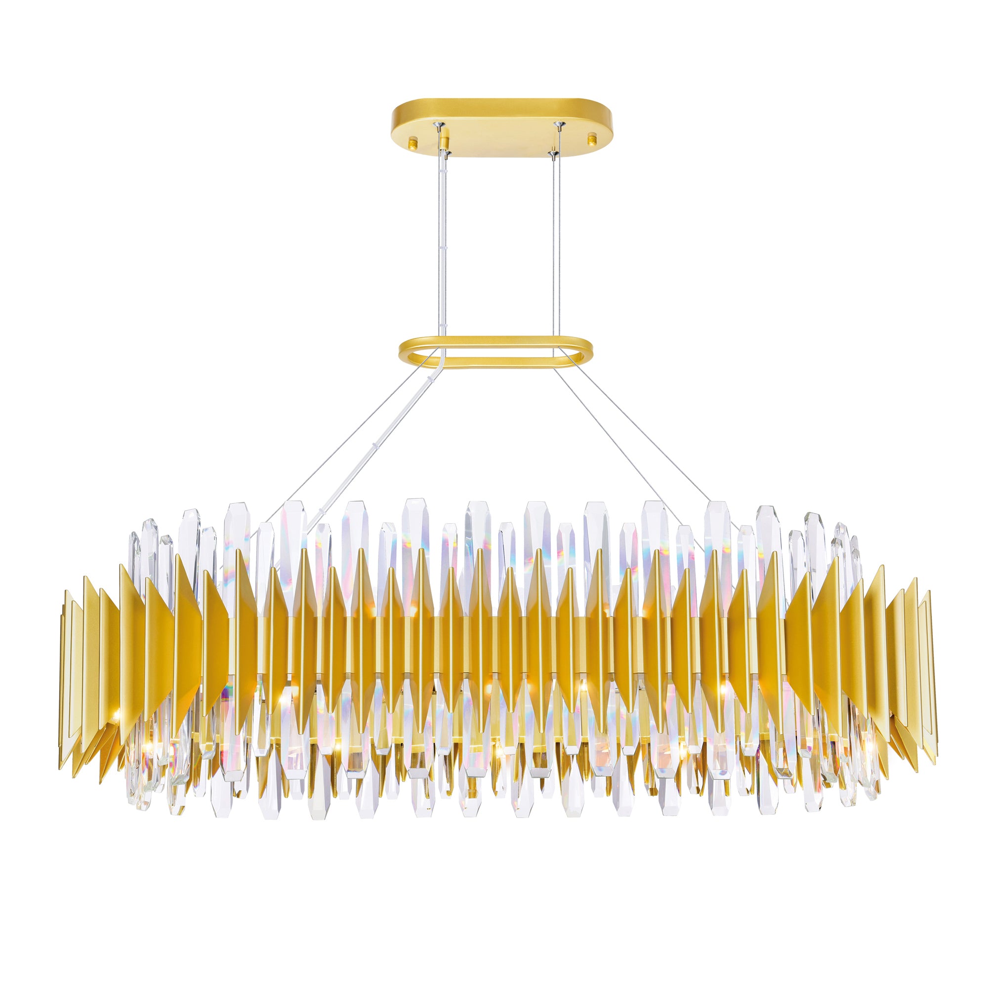 Cityscape Chandeliers 20 Light Satin Gold