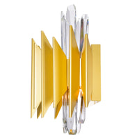 Cityscape Wall Lights 5 Satin Gold Metal