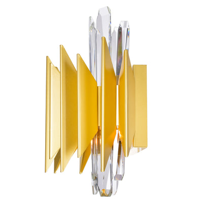 Cityscape Wall Lights 5 Satin Gold Metal
