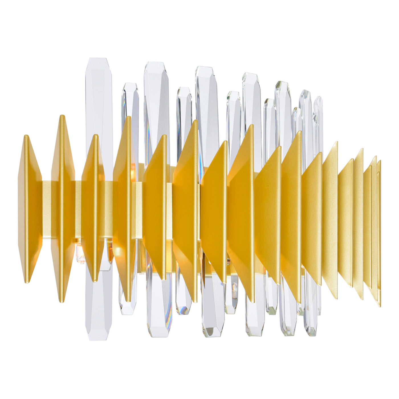 Cityscape Vanity Lights Satin Gold 7 Lights
