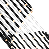 Flute Chandeliers 54 Light Black Integrated LED