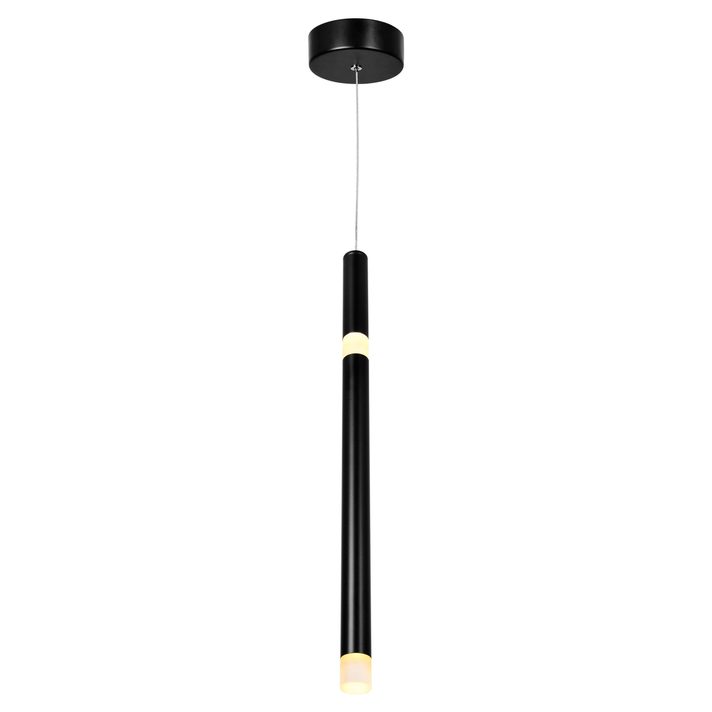 Flute Pendants Black Metal LED 5.5 Watts