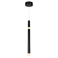Flute Pendants Black Metal LED 5.5 Watts
