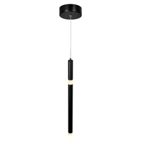 Flute Pendants Black Metal LED 5.5 Watts