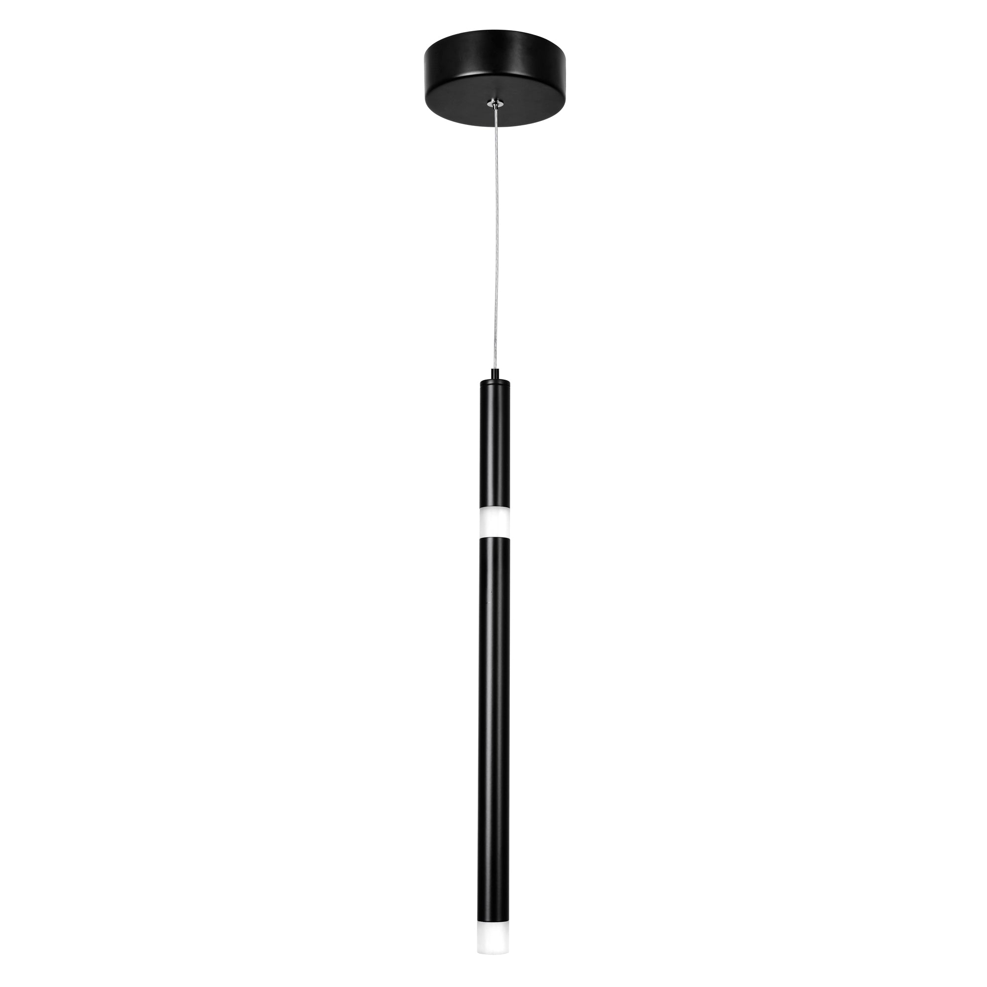 Flute Pendants Black Metal LED 5.5 Watts