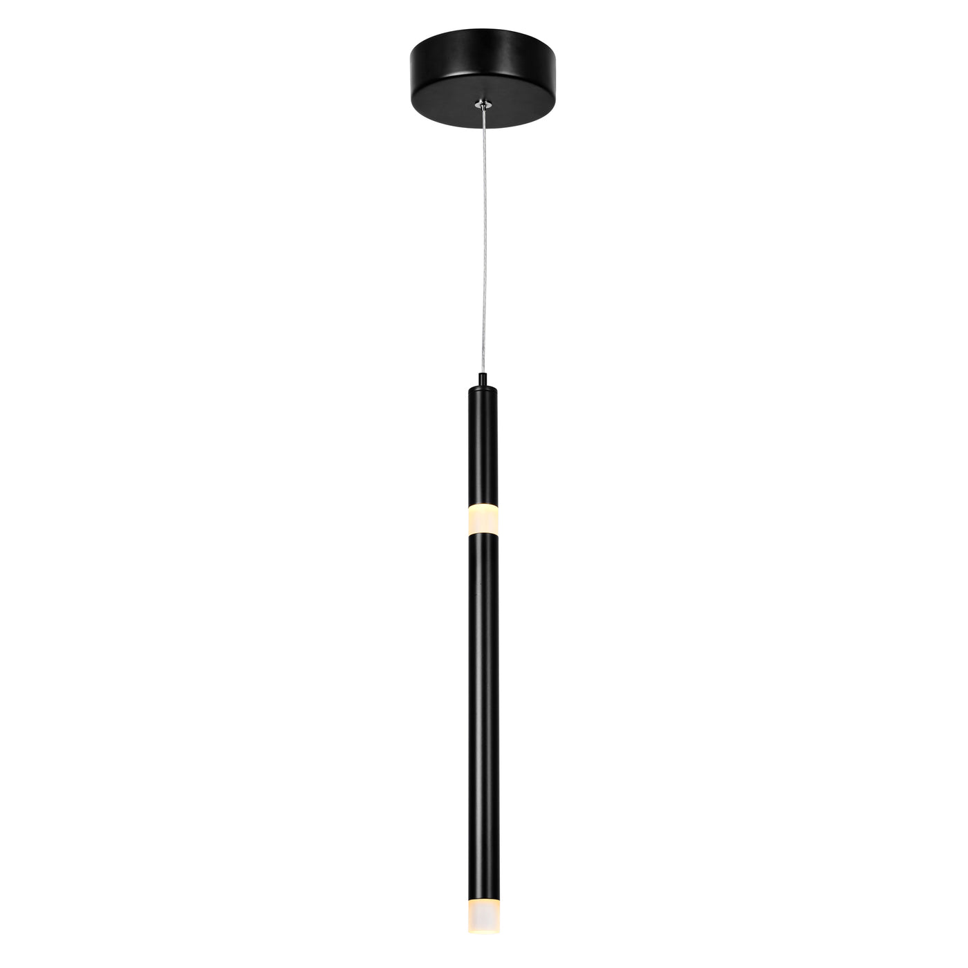 Flute Pendants Black Metal LED 5.5 Watts