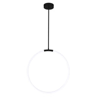 Hoops Chandeliers 24in Black LED
