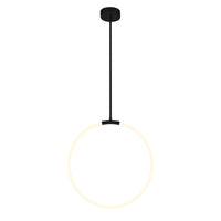 Hoops Chandeliers 24in Black LED