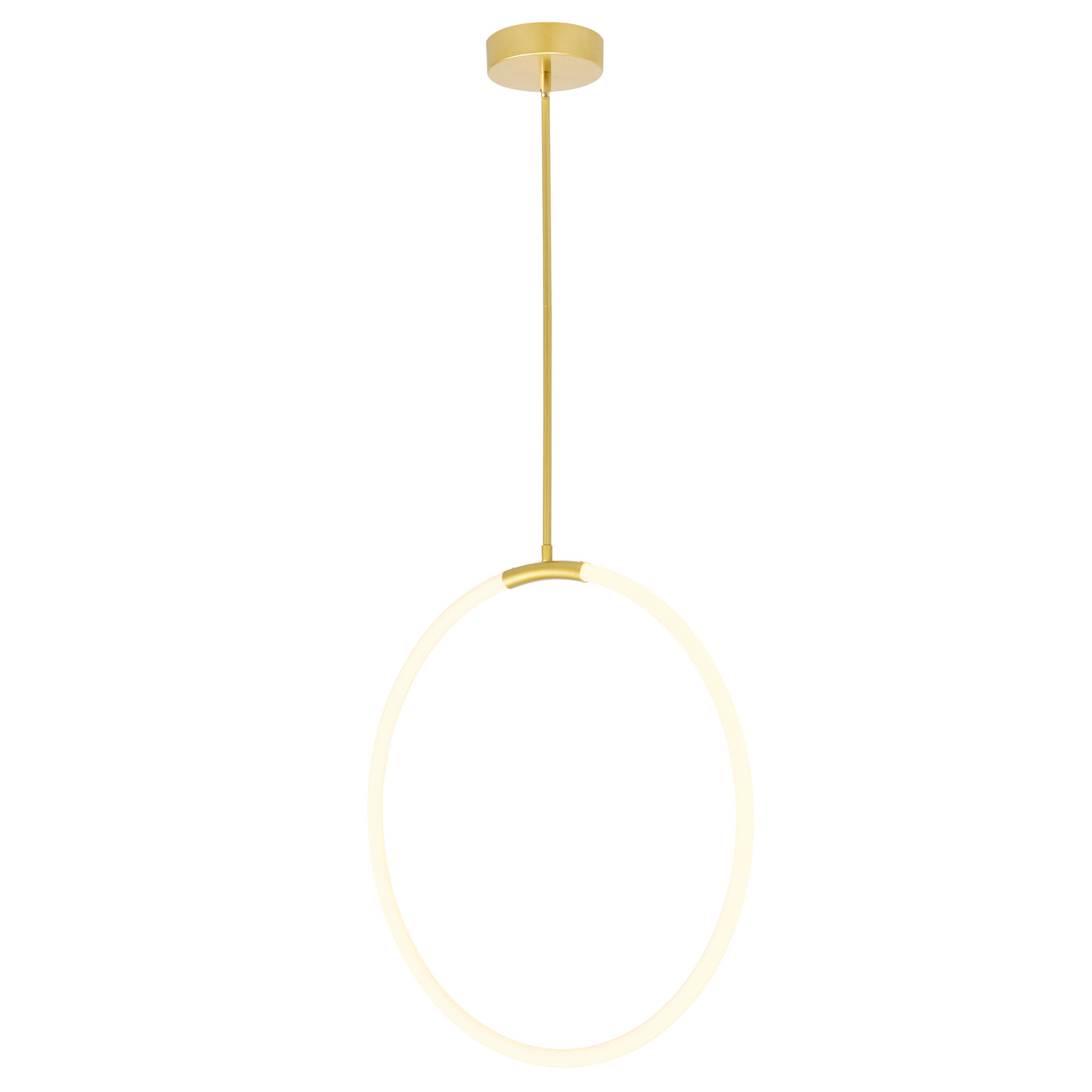 Hoops Chandeliers Satin Gold 24in LED
