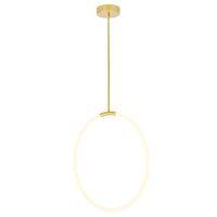 Hoops Chandeliers Satin Gold 24in LED