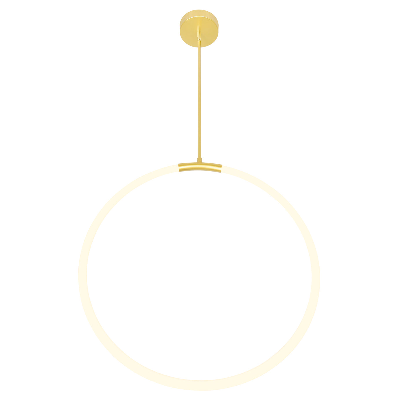 Hoops Chandeliers Satin Gold 24in LED