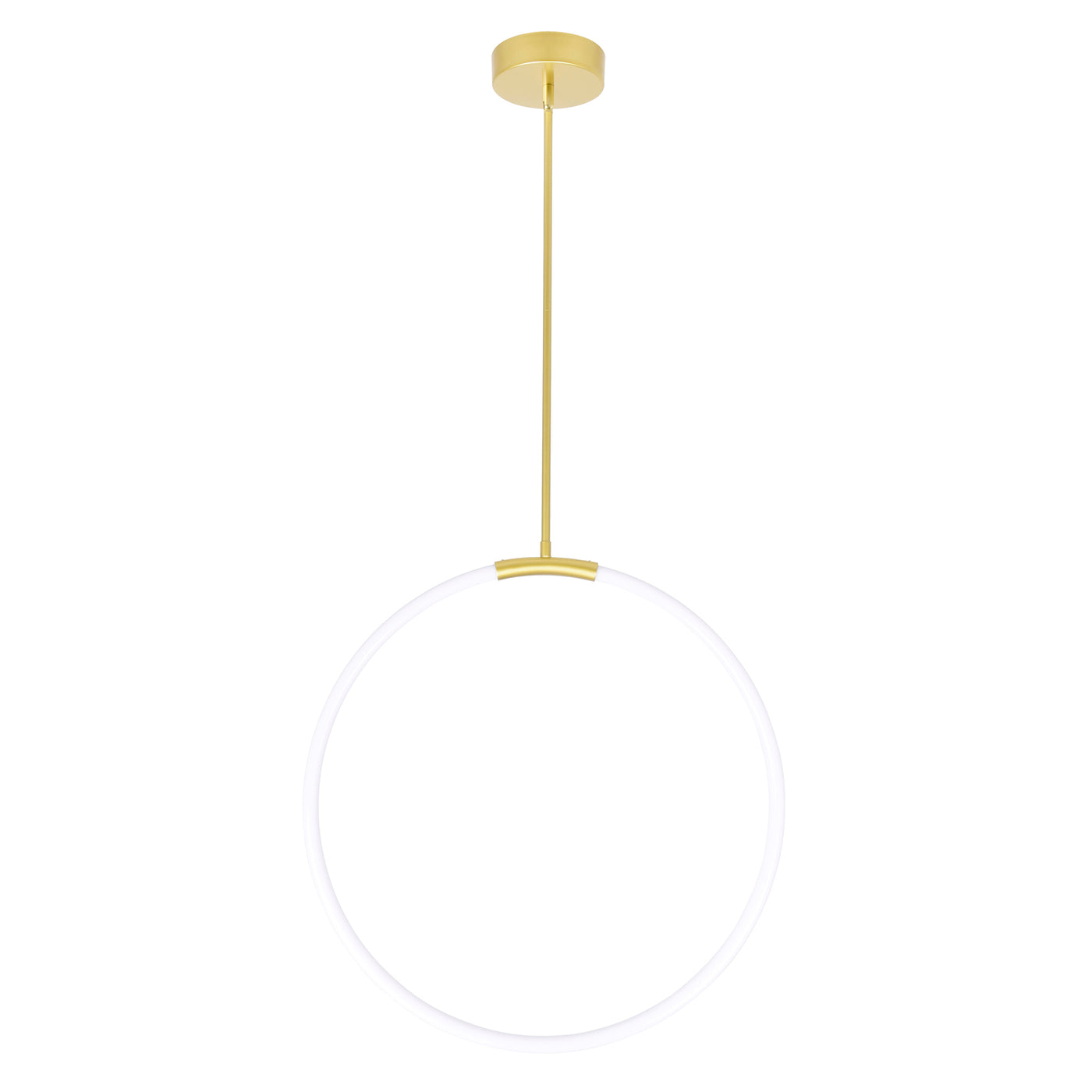 Hoops Chandeliers Satin Gold 24in LED