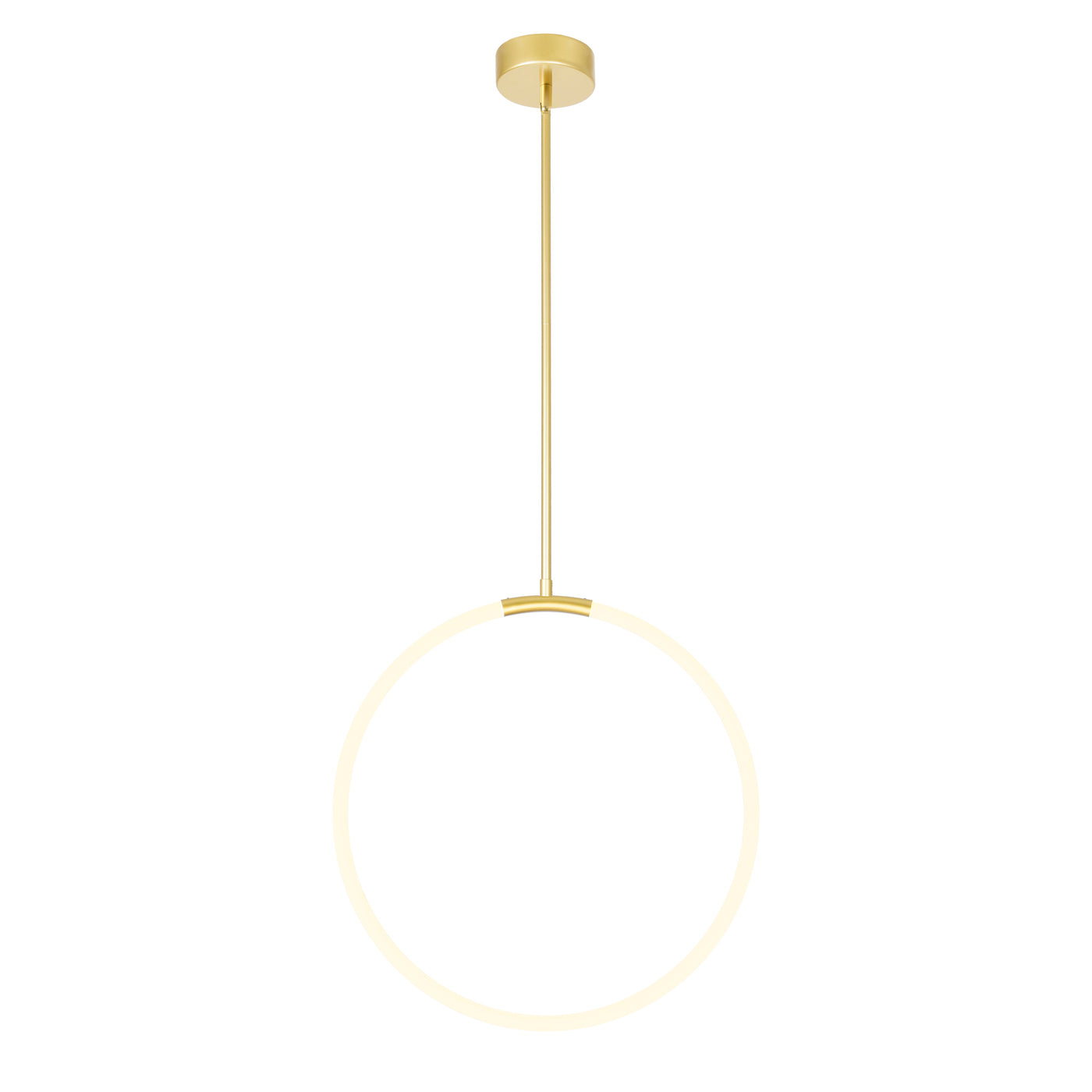 Hoops Chandeliers Satin Gold 24in LED