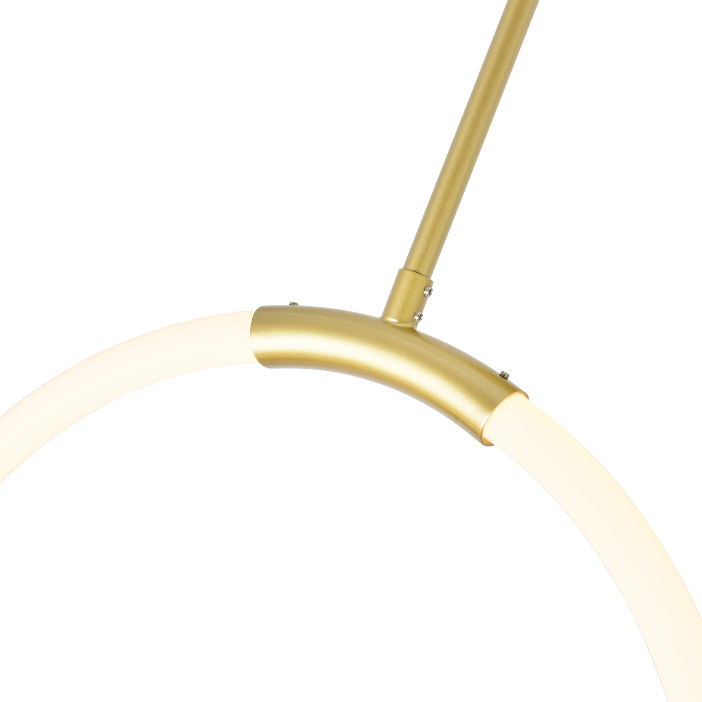 Hoops Integrated LED Satin Gold Chandelier