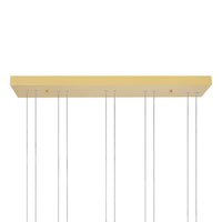 Hoops Chandeliers Satin Gold 5 Lights
