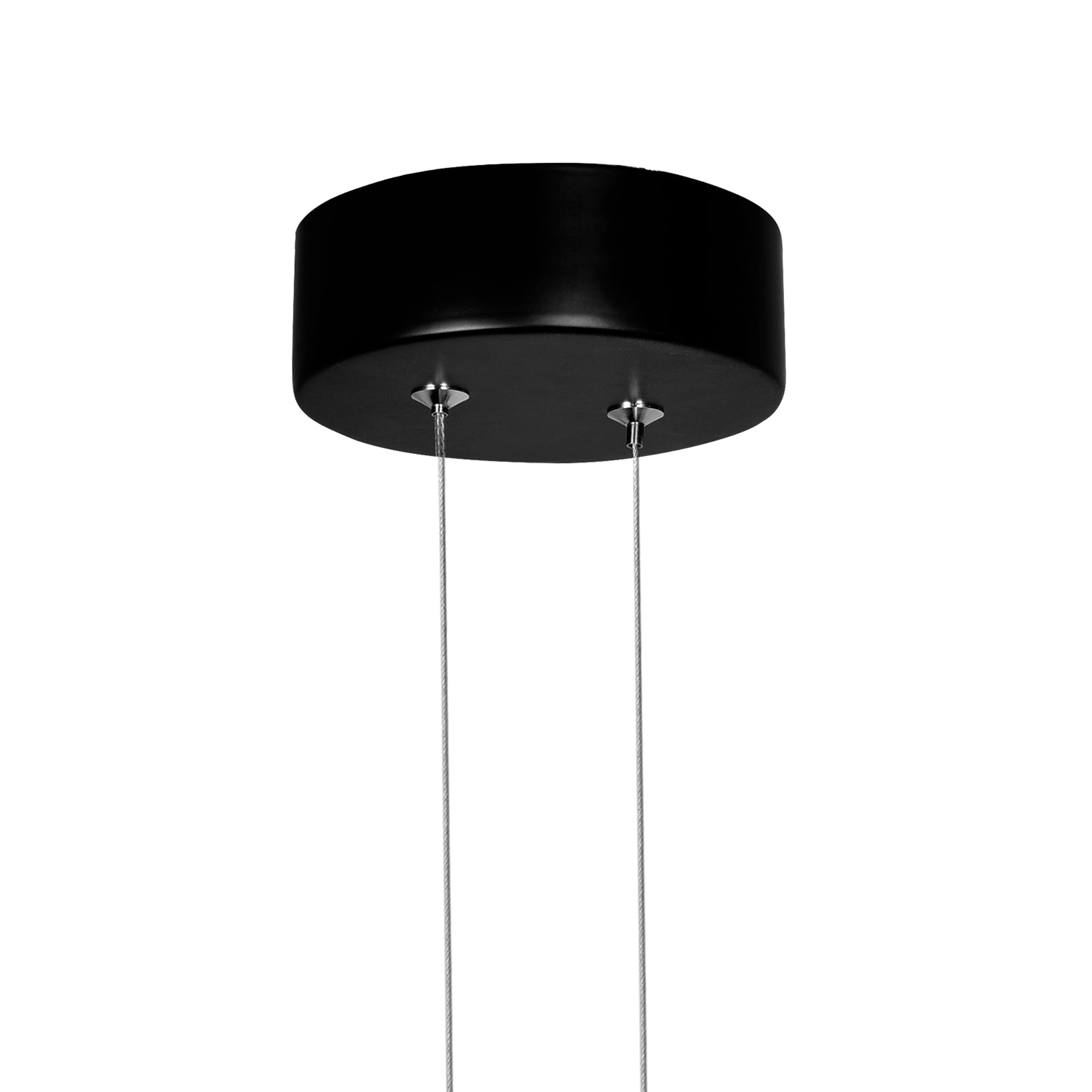 Pulley Integrated LED 12in Black Mini Pendant
