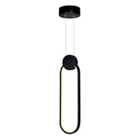 Pulley Integrated LED 1 Light 4 Inch Black Mini Pendant