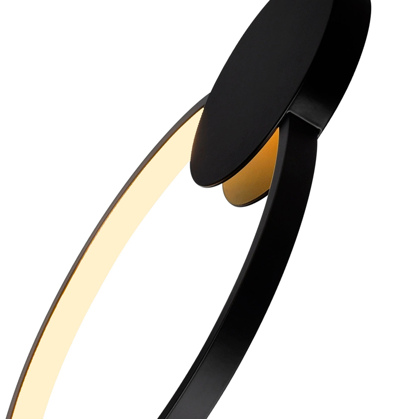 Pulley 8in Black Mini Pendant Integrated LED