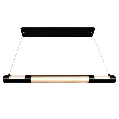 Neva 36in Black Chandelier Integrated LED