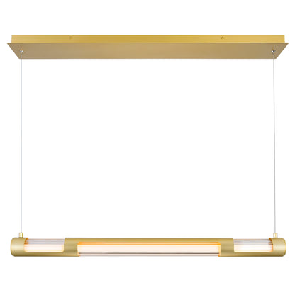 Neva 36in Gold Chandelier Integrated LED