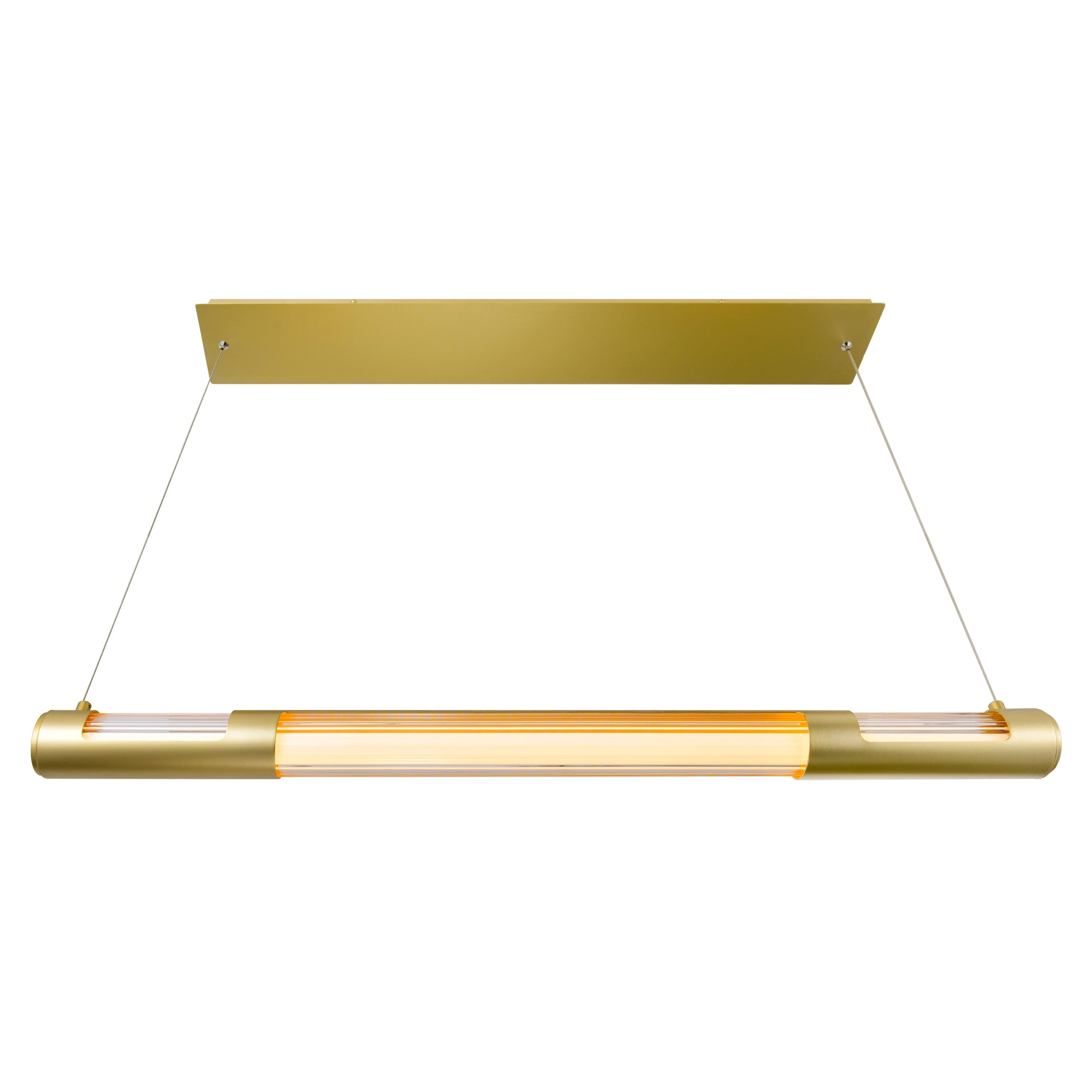 Neva 36in Gold Chandelier Integrated LED