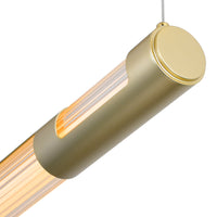 Neva 36in Gold Chandelier Integrated LED