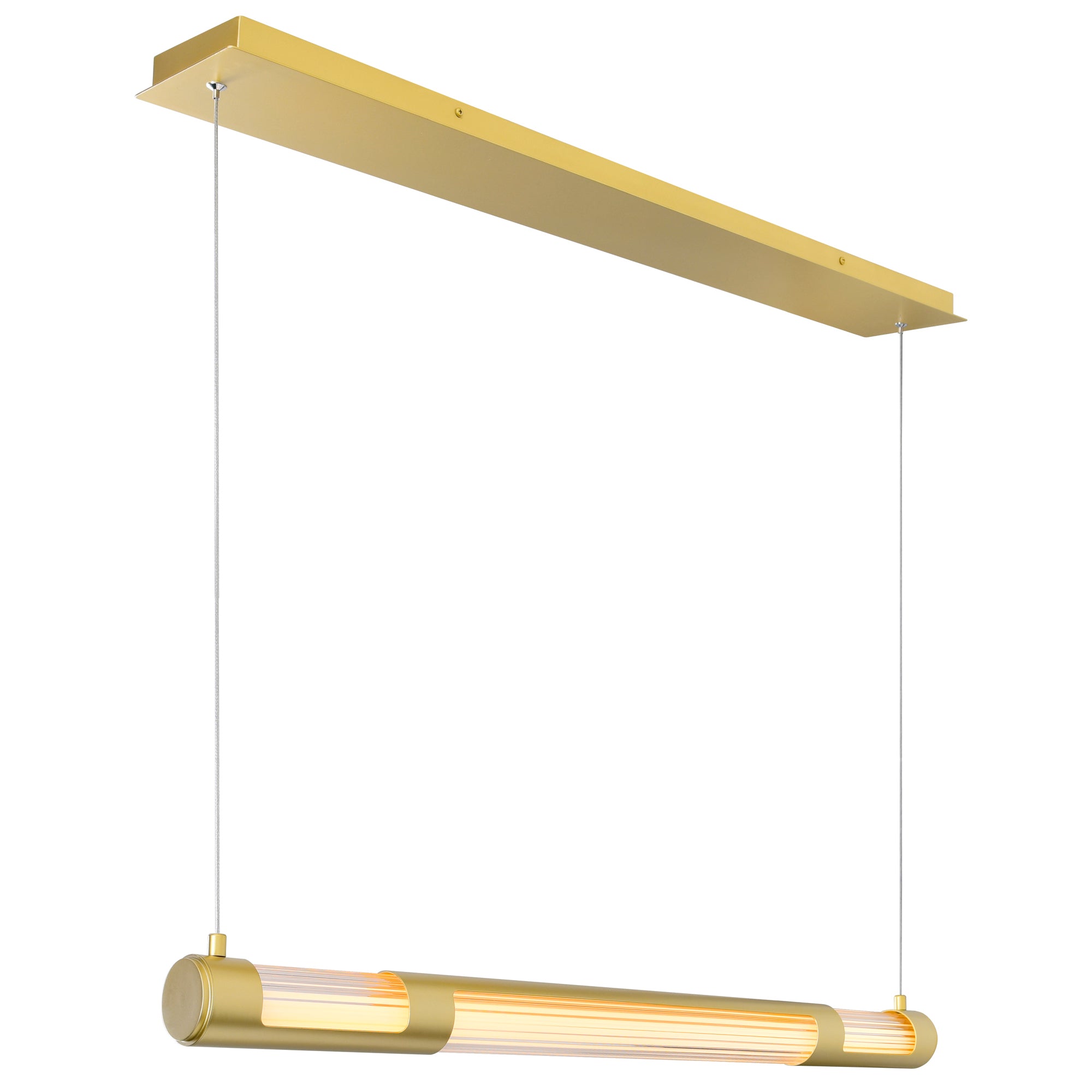 Neva 36in Gold Chandelier Integrated LED